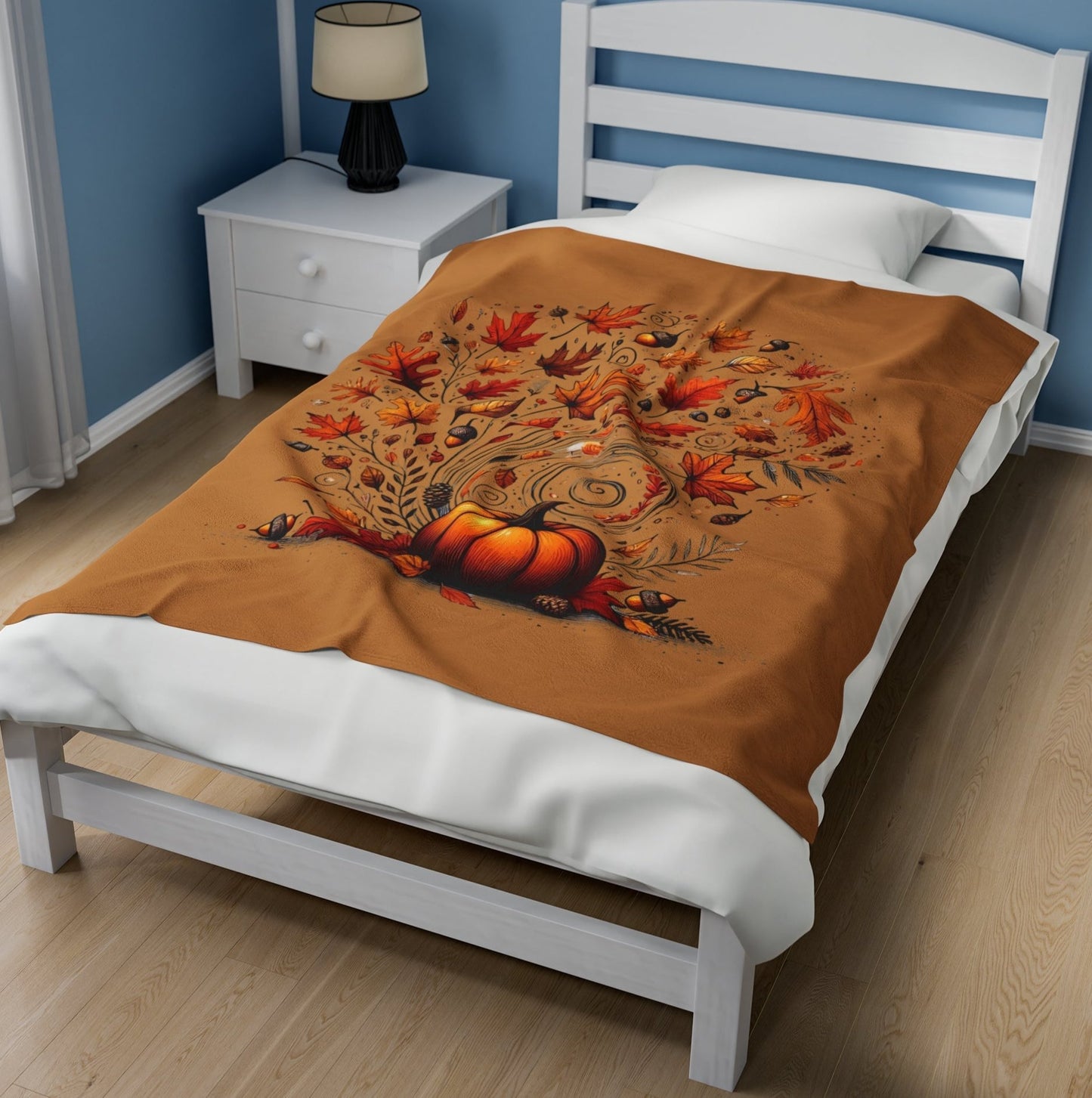 Throw, Autumn, Velveteen Plush, Blanket
