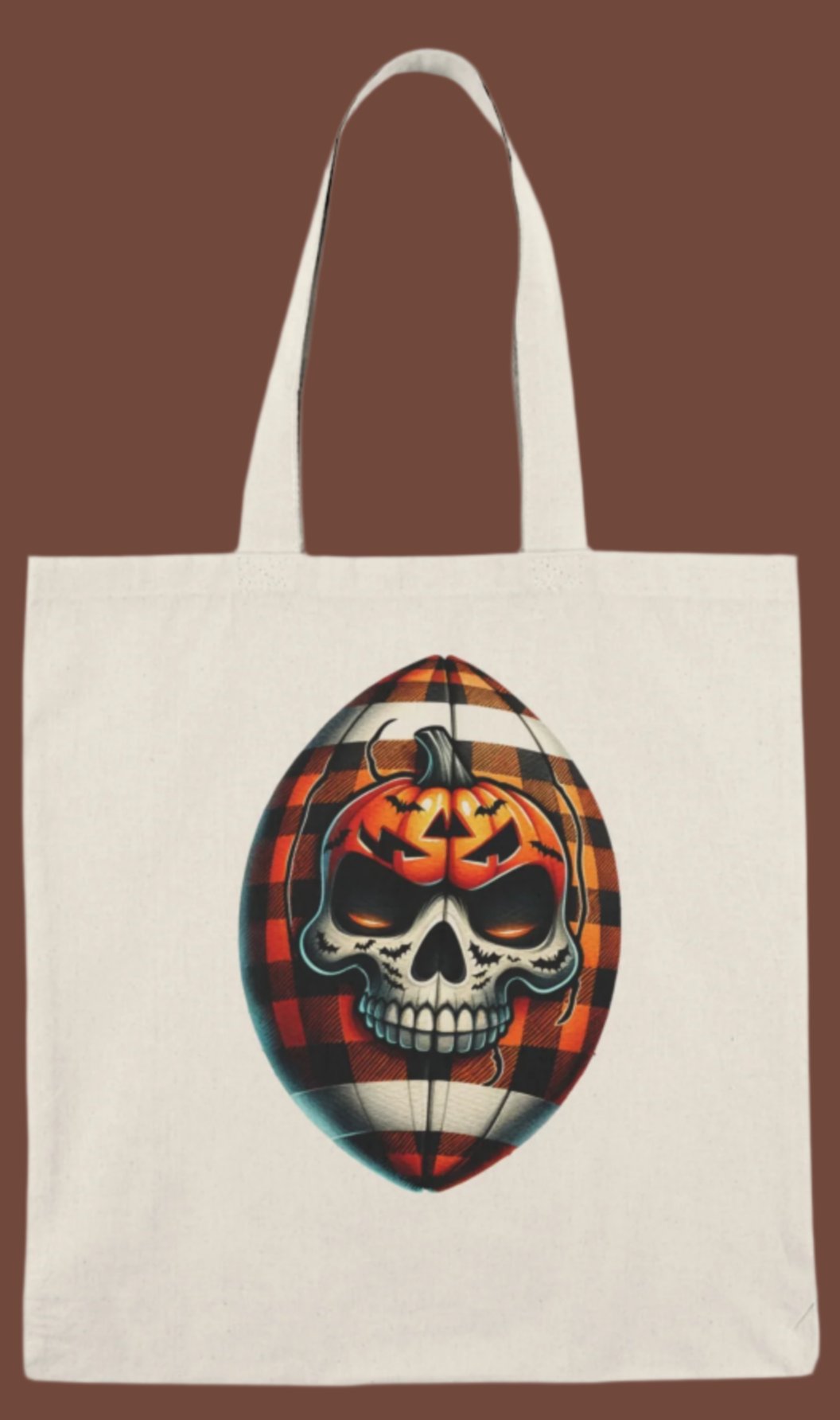Tote, Hallowe'en, Canvas, Natural, Tote Bag