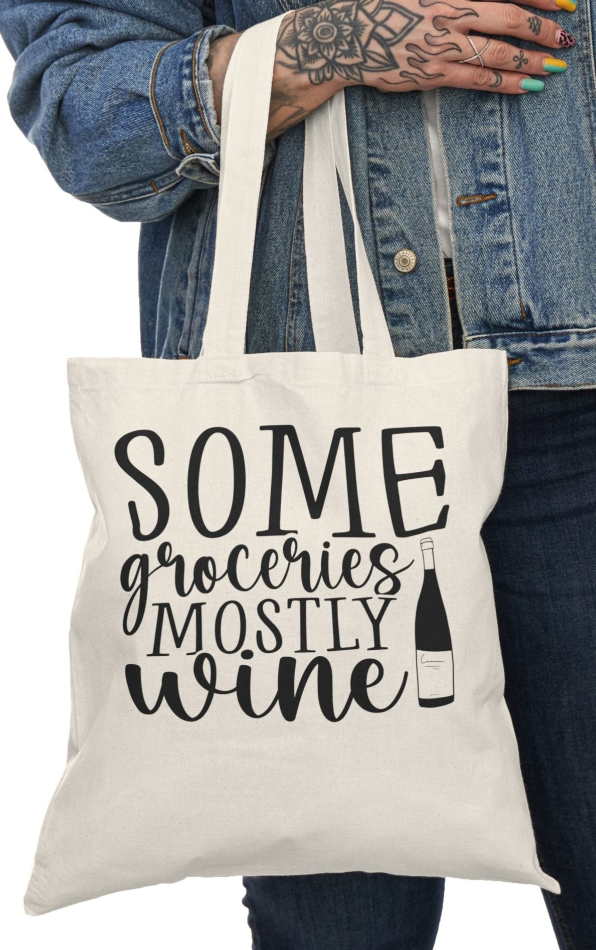 Shopping Bag, Canvas, Natural, Tote, Carry All