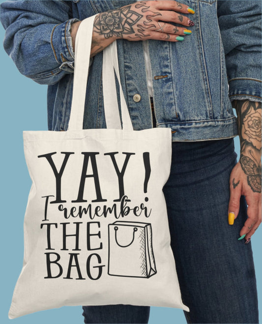 Shopping Bag, Canvas, Natural, Tote, Carry All