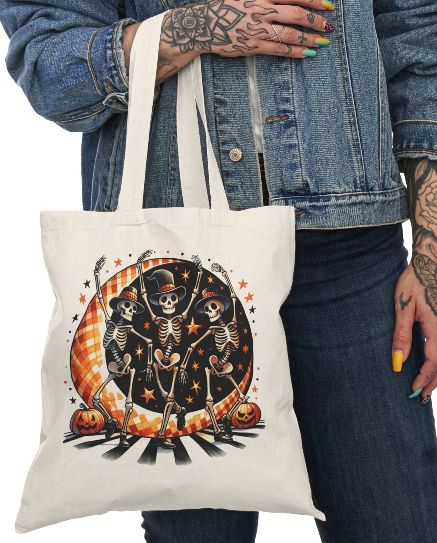 Tote, Hallowe'en, Natural Canvas, Shopping Bag