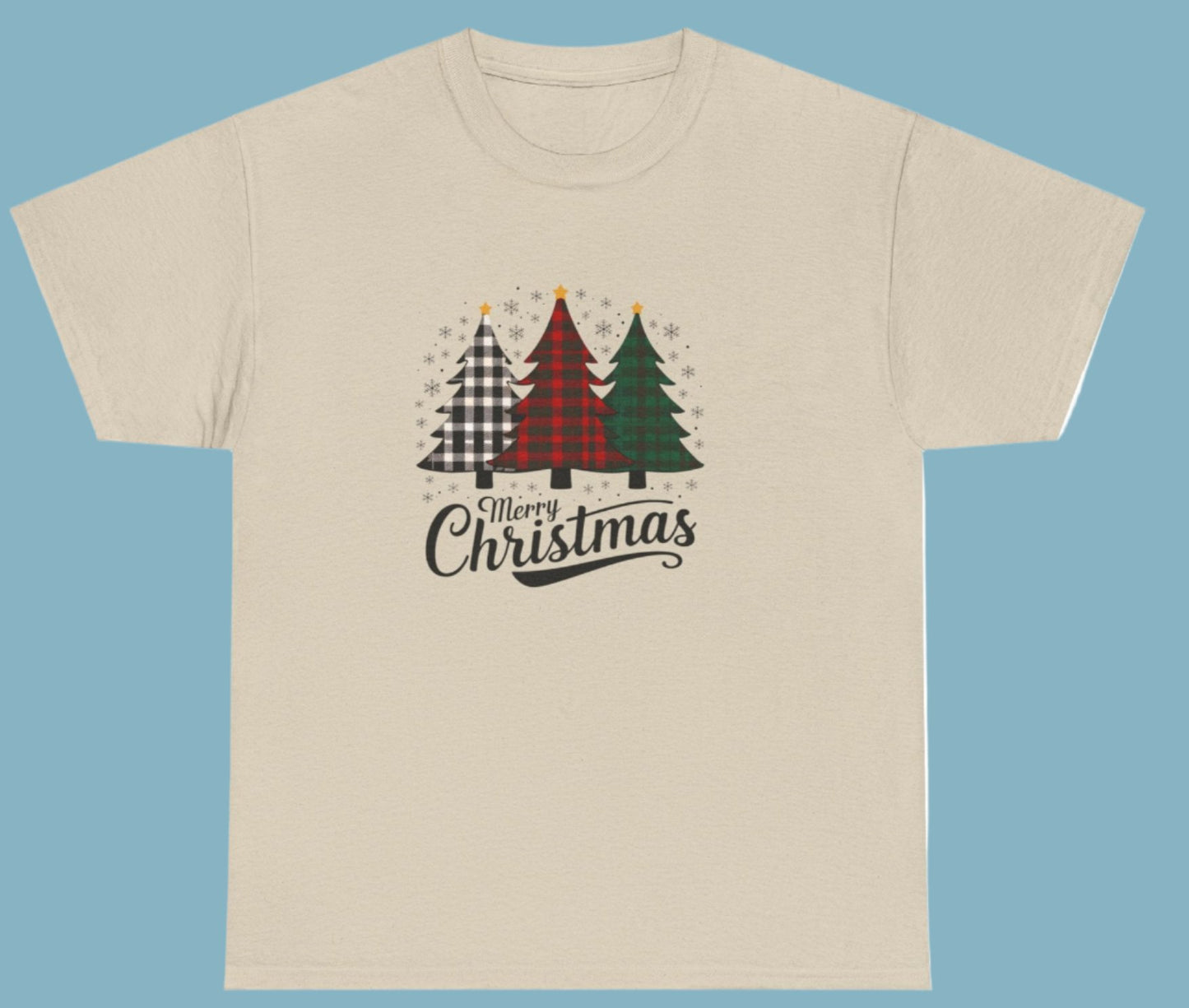 T-shirt, Christmas, Tree Trio,  Cotton Tee