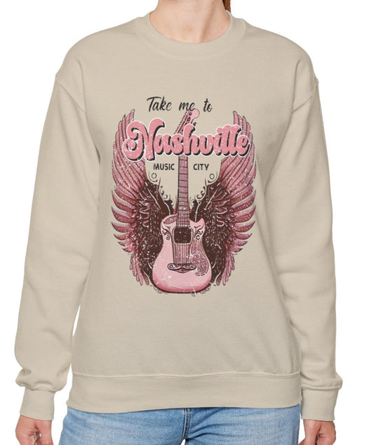 Sweater, Nashville, Crewneck, Sweatshirt