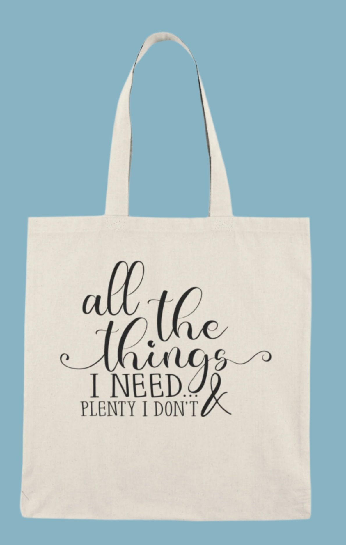 Shopping Bag, Canvas, Natural, Tote, Carry All
