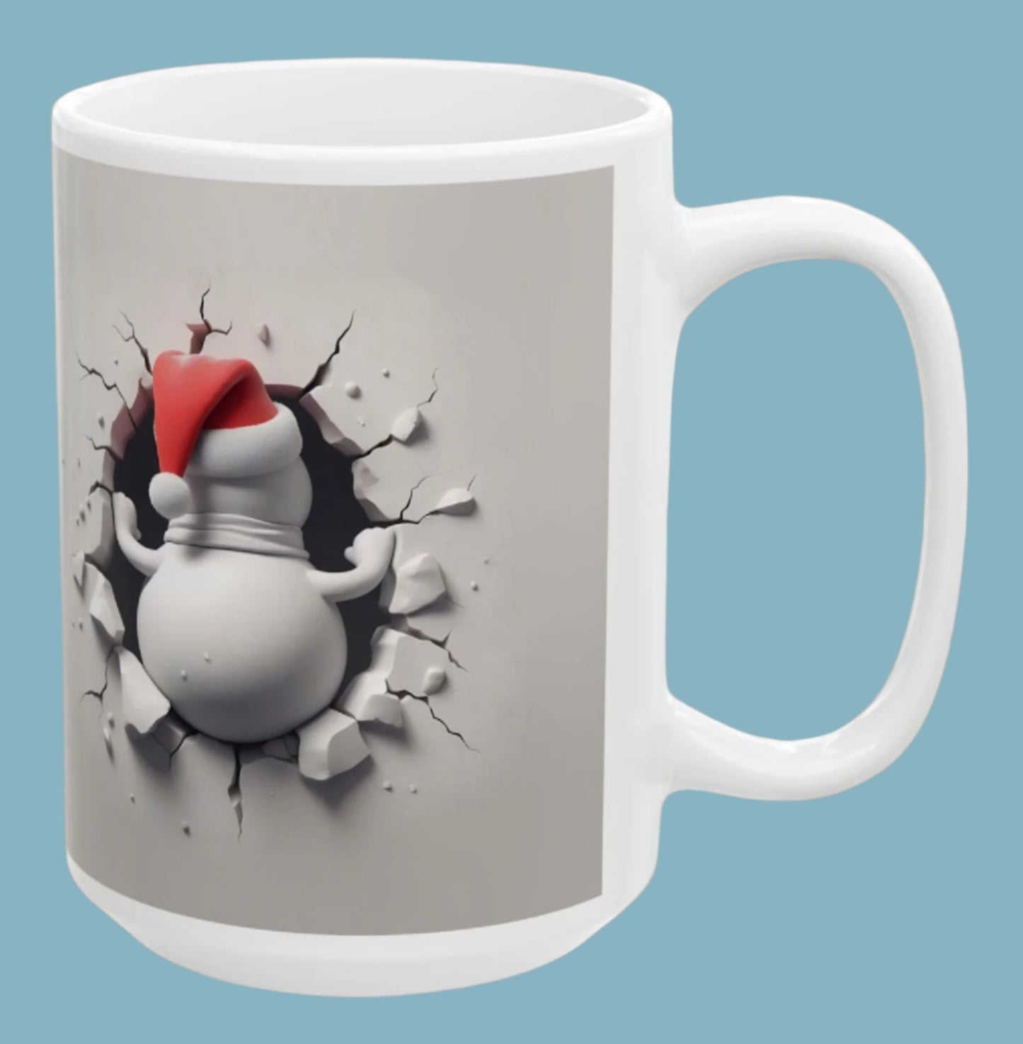 Coffee, Mug, Cup, Christmas, Snowman, Ceramic, (11oz, 15oz)
