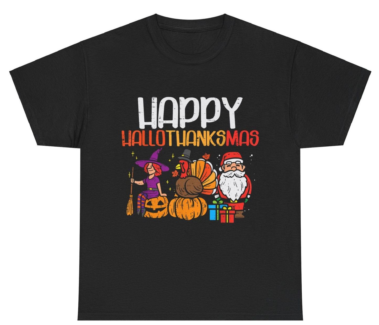 T-shirt, Christmas, Hallowe'en, Thanksgiving, Cotton Tee