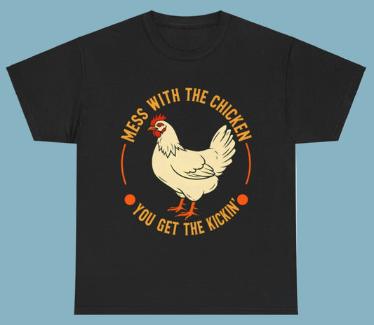 T-shirt, Funny, Chicken, Cotton Tee