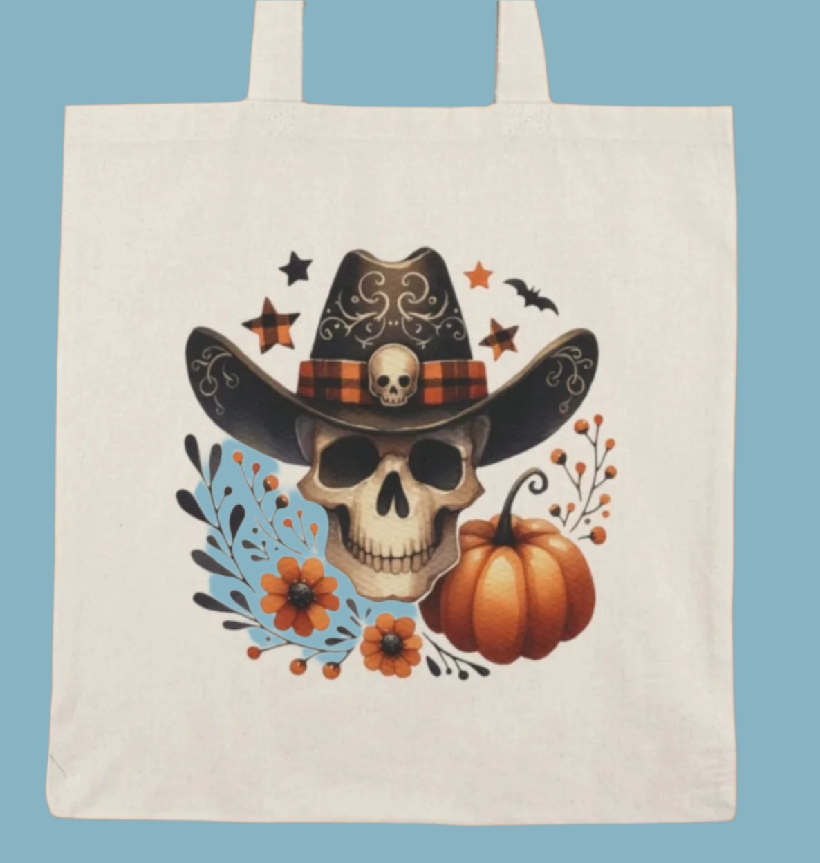 Tote, Hallowe'en, Natural Canvas, Shopping Bag