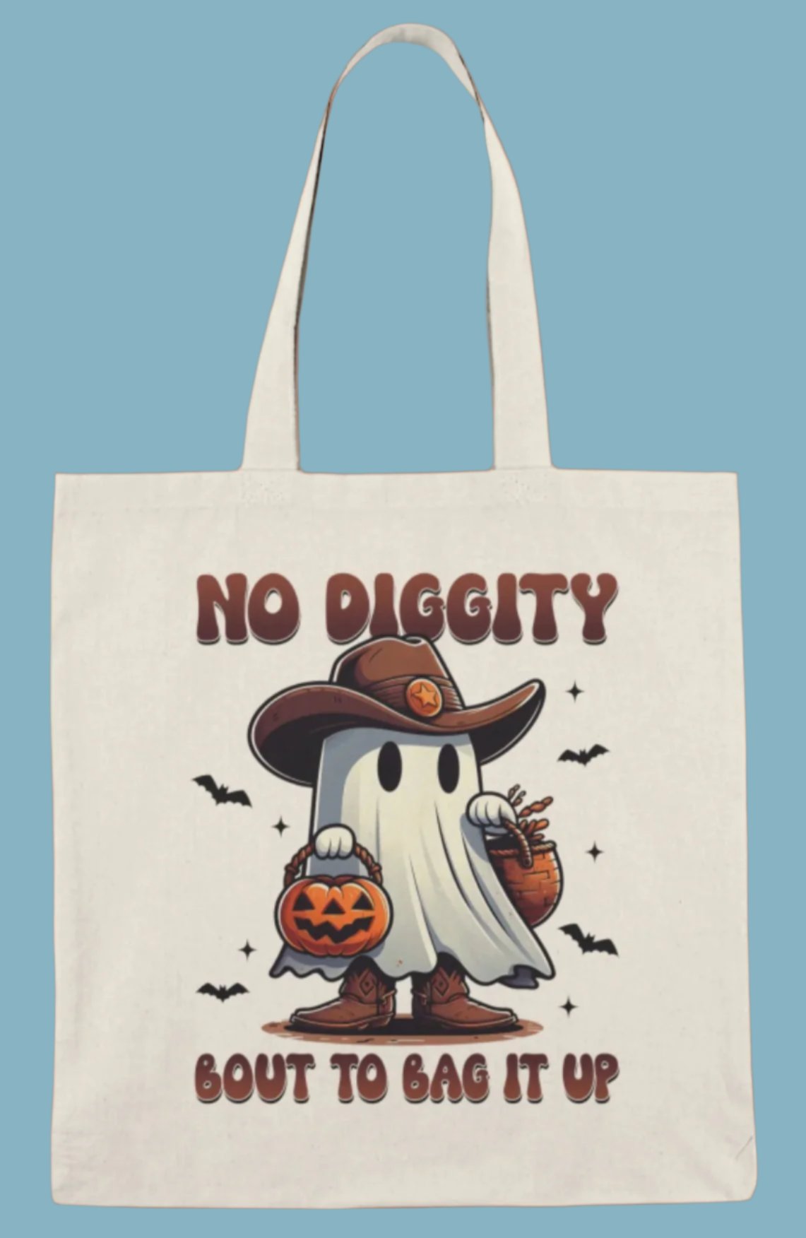 Tote, Hallowe'en, Canvas Bag, Natural, Shopping Bag
