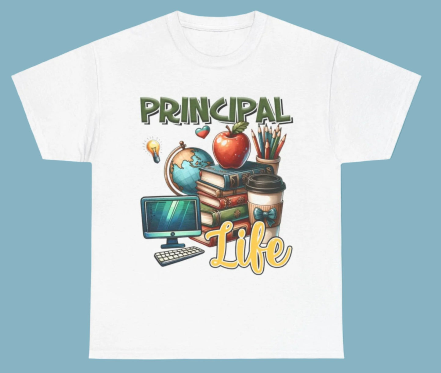 T-shirt, School, Principle, Cotton Tee