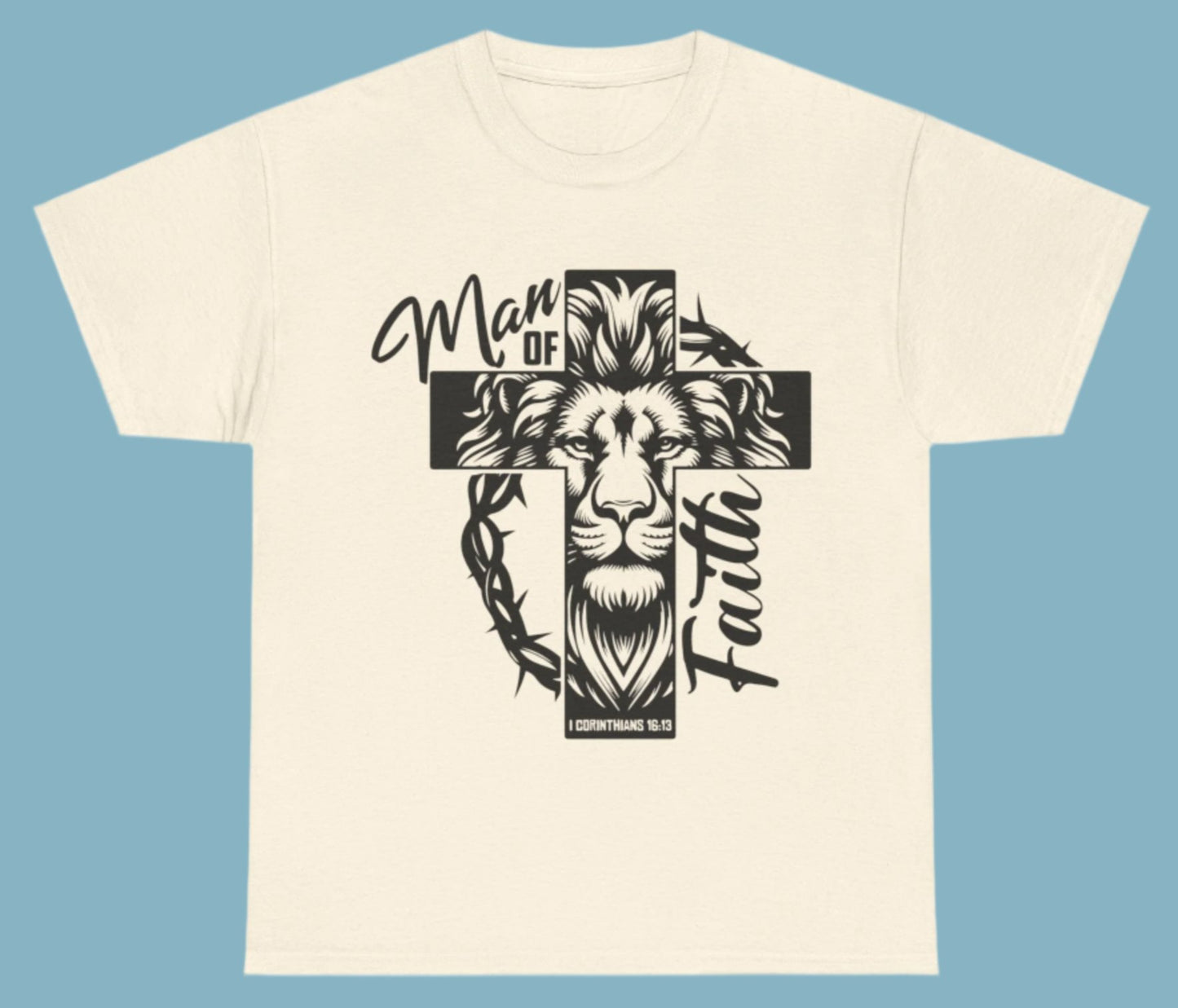 T-shirt, Man of Faith, Cotton Tee