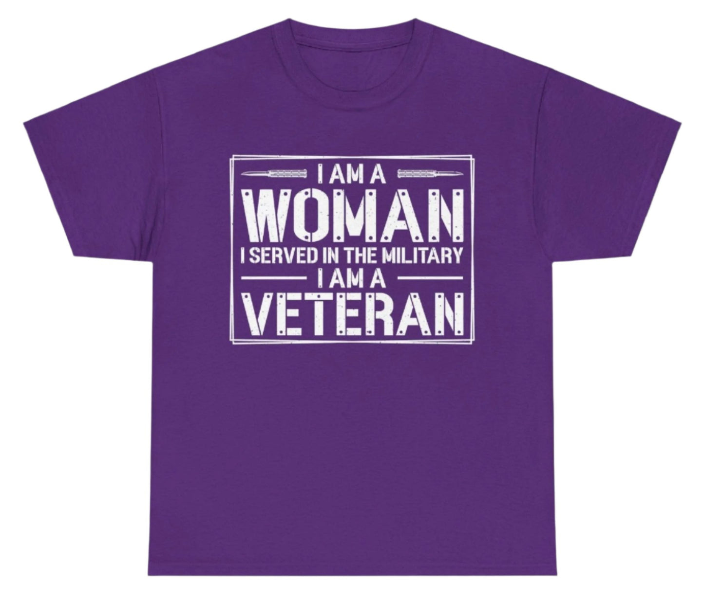 T-shirt, Woman Veteran, Cotton Tee