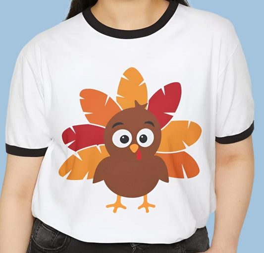 T-shirt, Thanksgiving, Youth, Cotton Ringer Tee