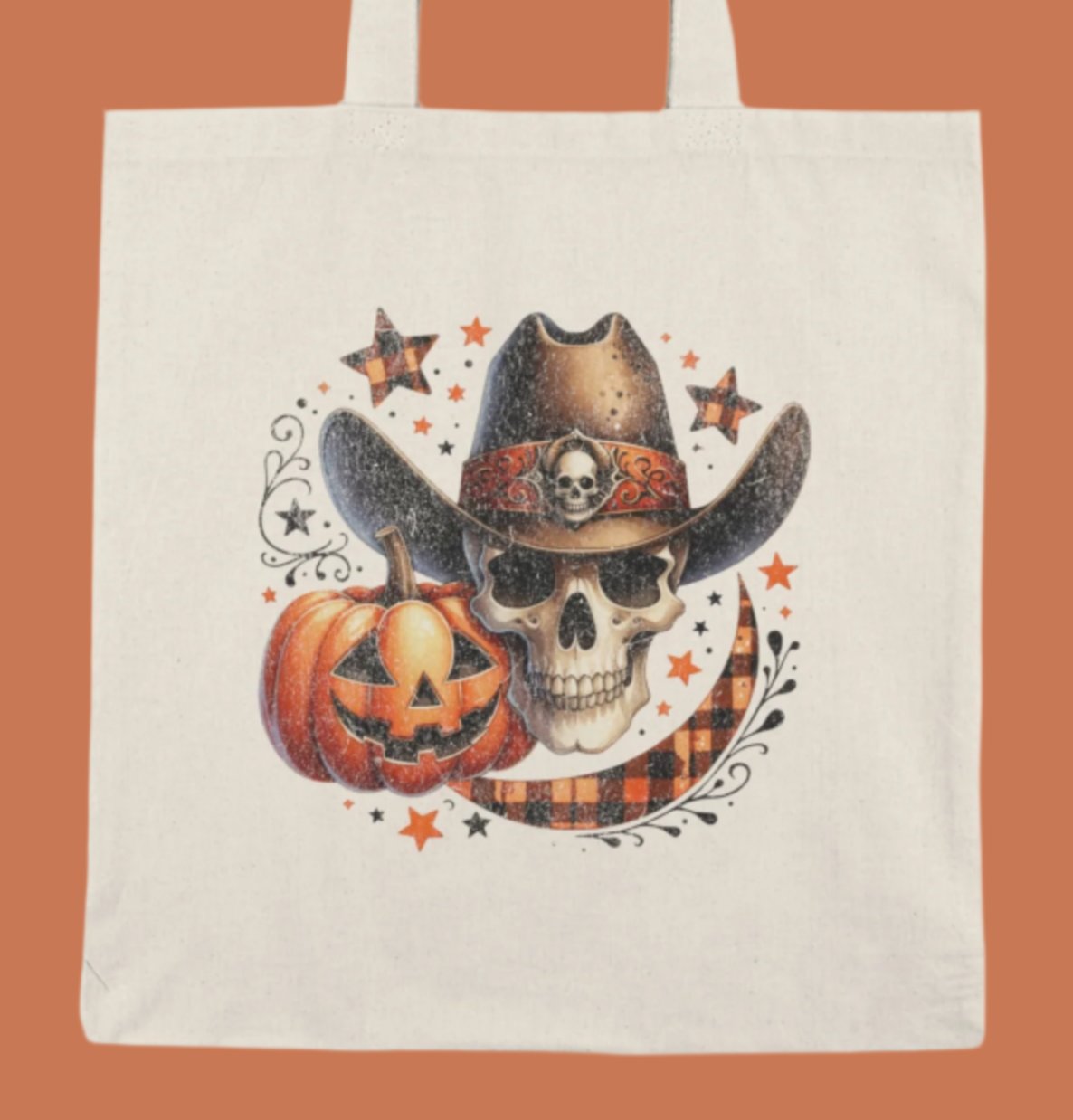 Tote, Hallowe'en, Canvas Bag, Natural, Shopping Bag