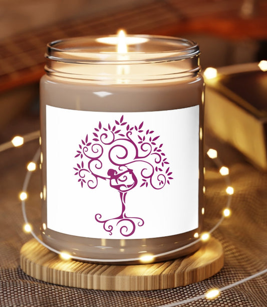 Candle, Jar, Tree, Yoga, Scented