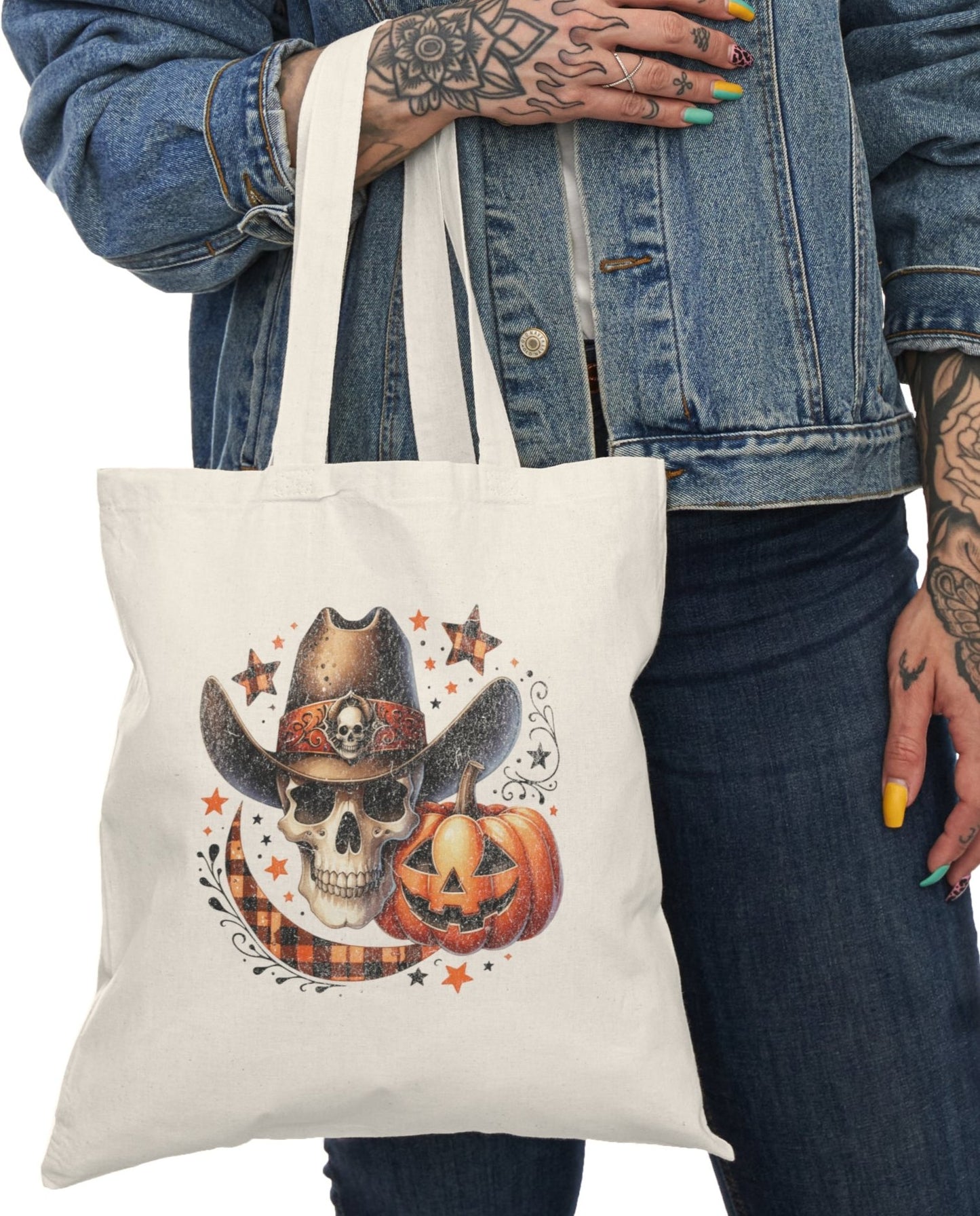 Tote, Hallowe'en, Canvas Bag, Natural, Shopping Bag