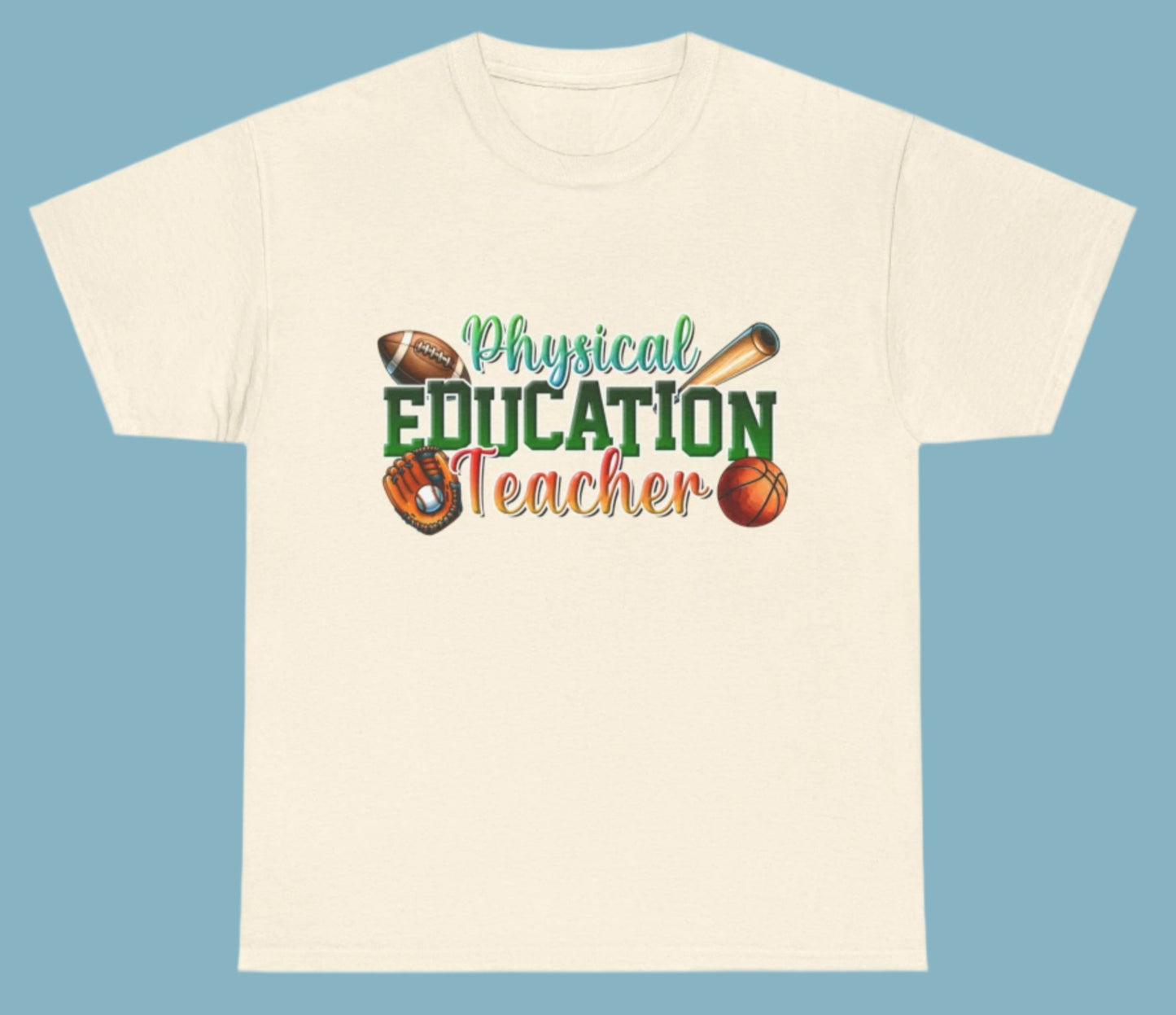 T-shirt, Teacher, Physical Education, Cotton Tee