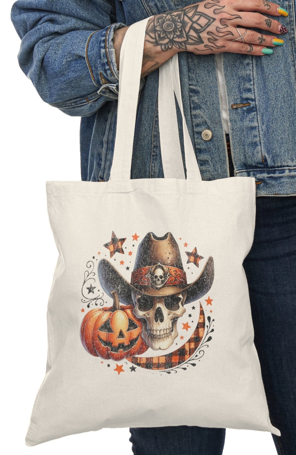 Tote, Hallowe'en, Canvas Bag, Natural, Shopping Bag