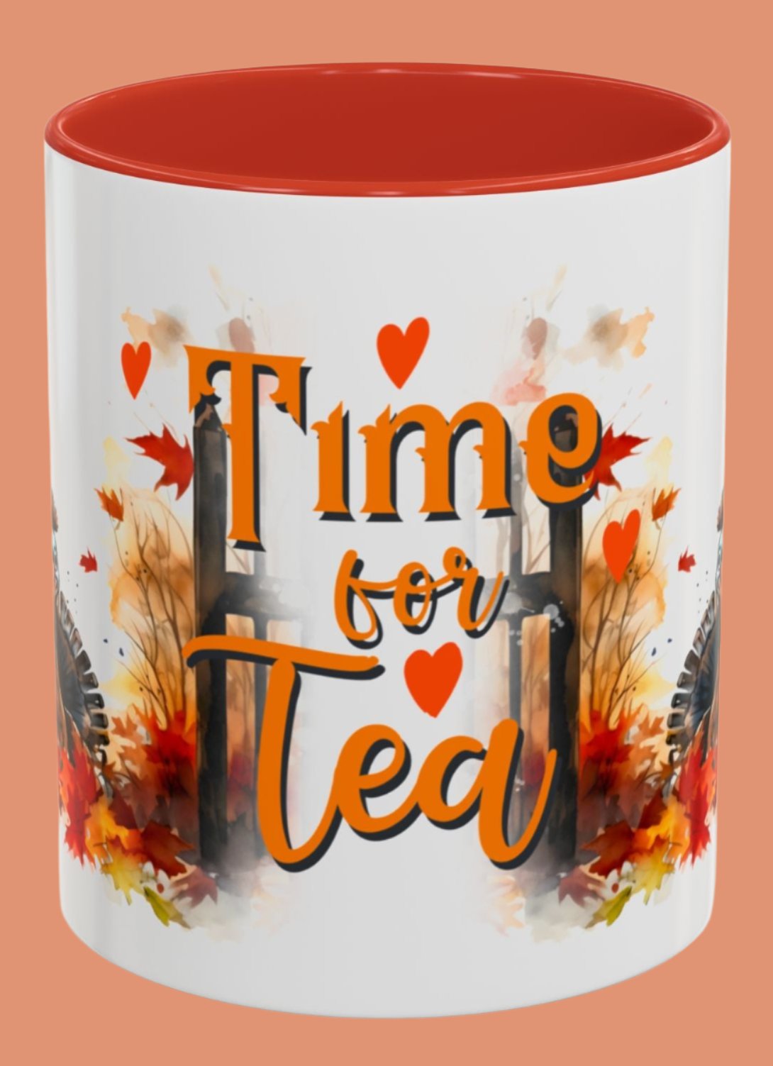 Tea Cup, Autumn, Accent Coffee Mug (11, 15oz)