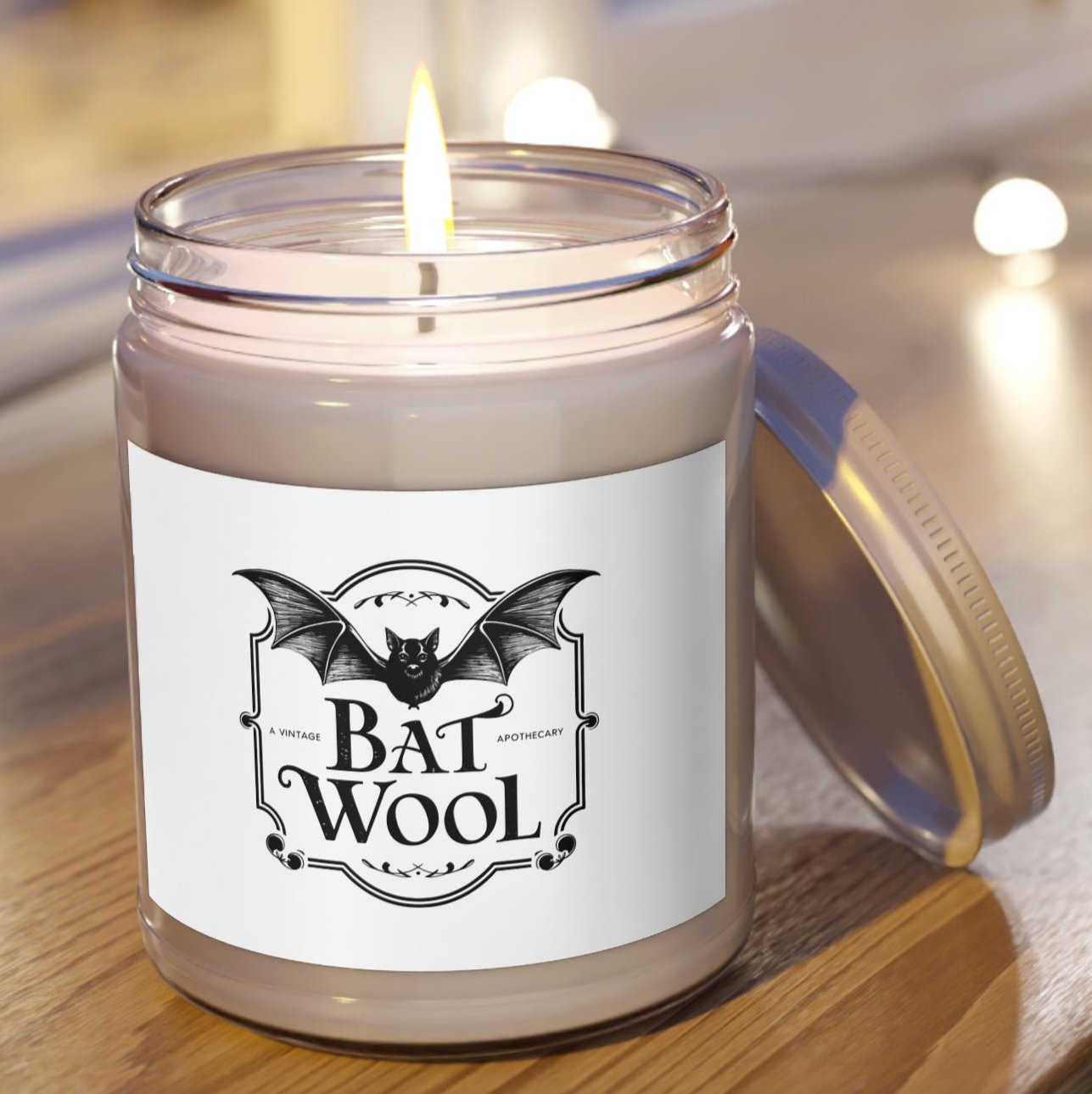 Candle, Jar, Bat Wool, Scented, Set