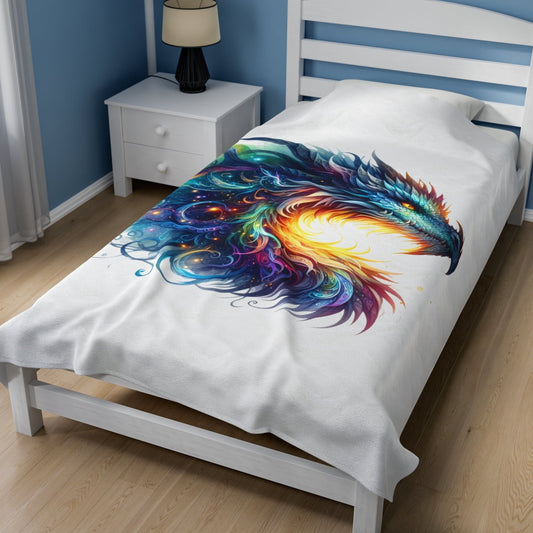 Throw, Dragon, Velveteen Plush, Blanket