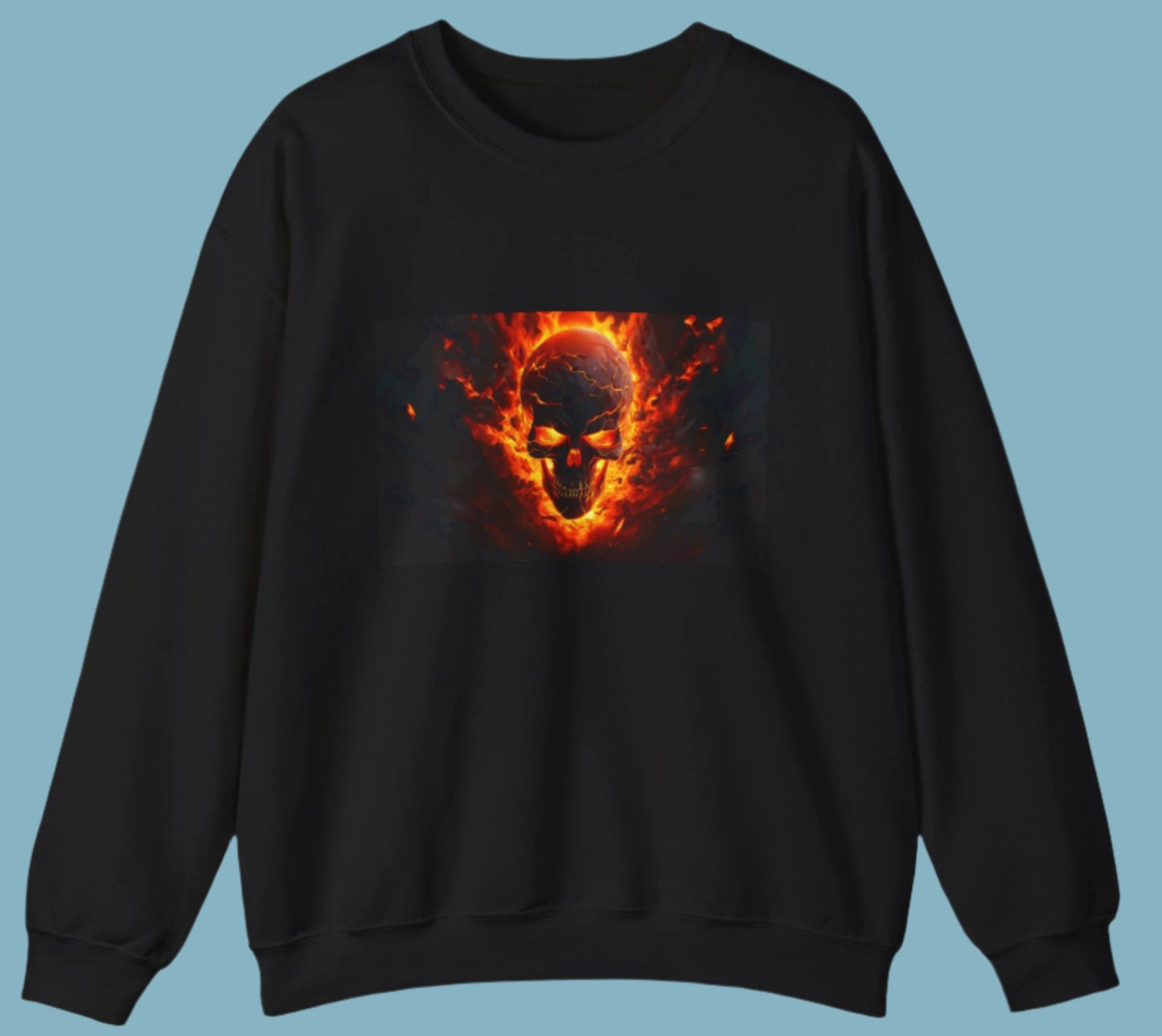 Sweater, Skull, Crewneck, Sweatshirt