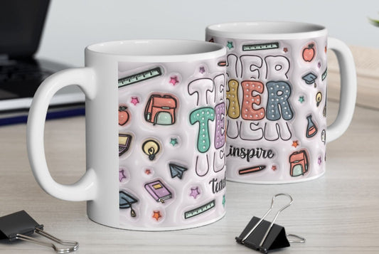Mug, Coffee, Tea, Cup, Teacher, Ceramic