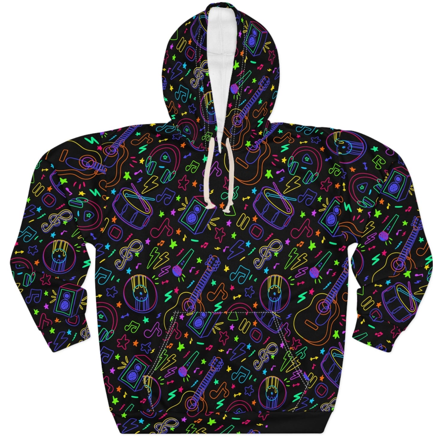 Full Print, Hoodie, Music, Hooded Sweatshirt