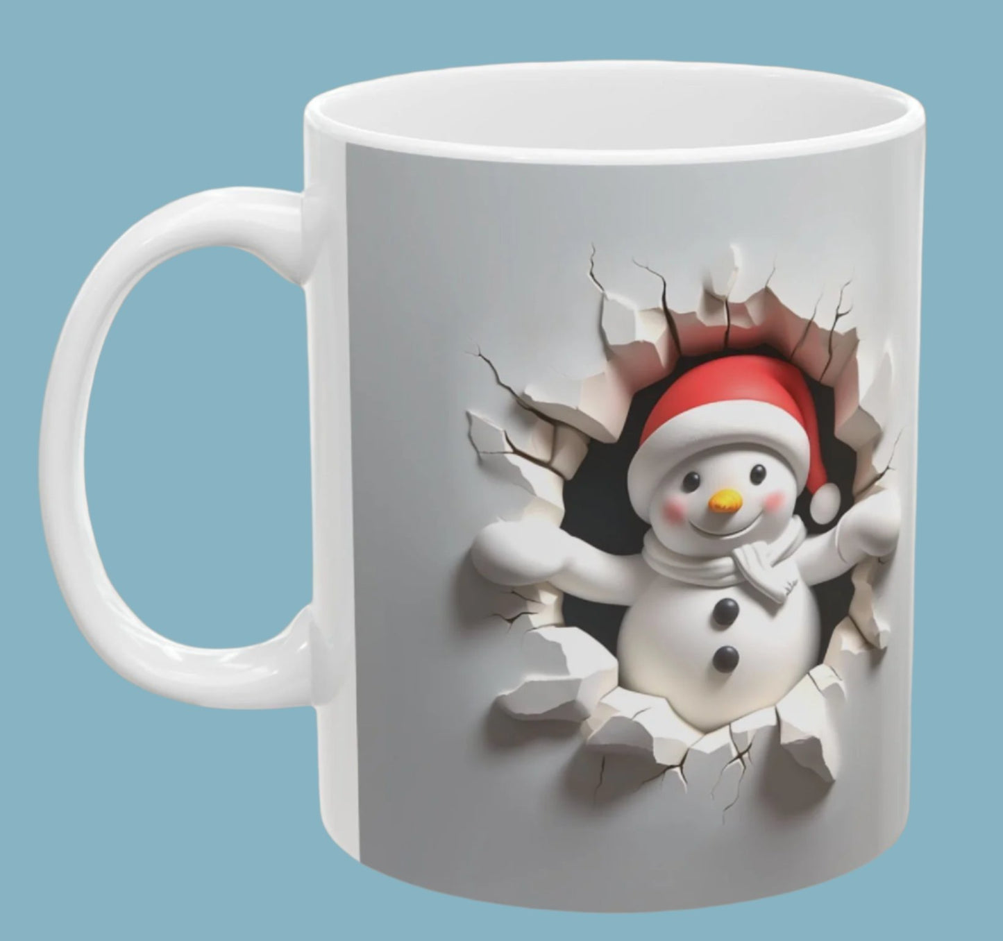 Coffee, Mug, Cup, Christmas, Snowman, Ceramic, (11oz, 15oz)
