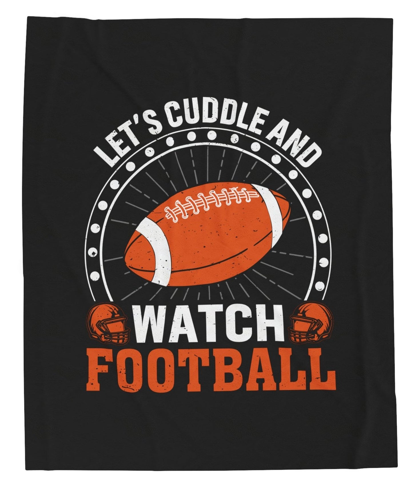 Throw, Football, Velveteen Plush, Blanket