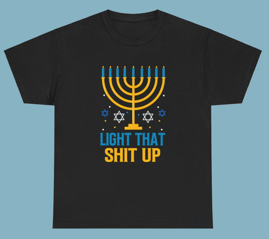 T-shirt, Hanukah, Cotton Tee