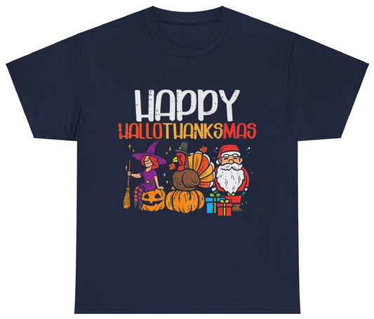 T-shirt, Christmas, Hallowe'en, Thanksgiving, Cotton Tee