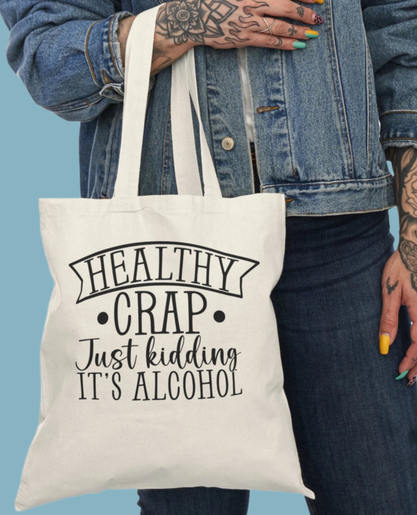 Shopping Bag, Canvas, Natural, Tote, Carry All