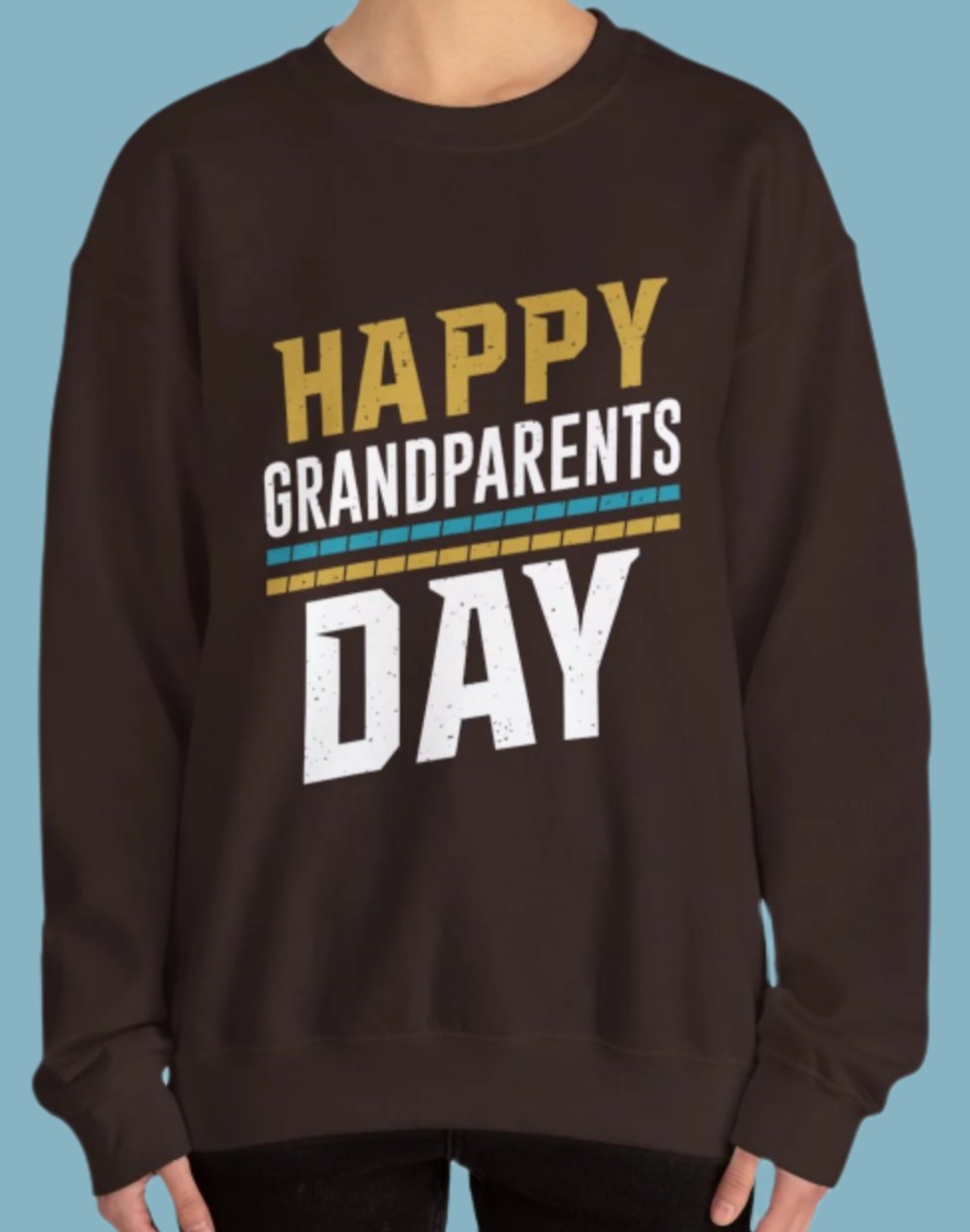 Sweater, Grandparents, Crewneck, Sweatshirt