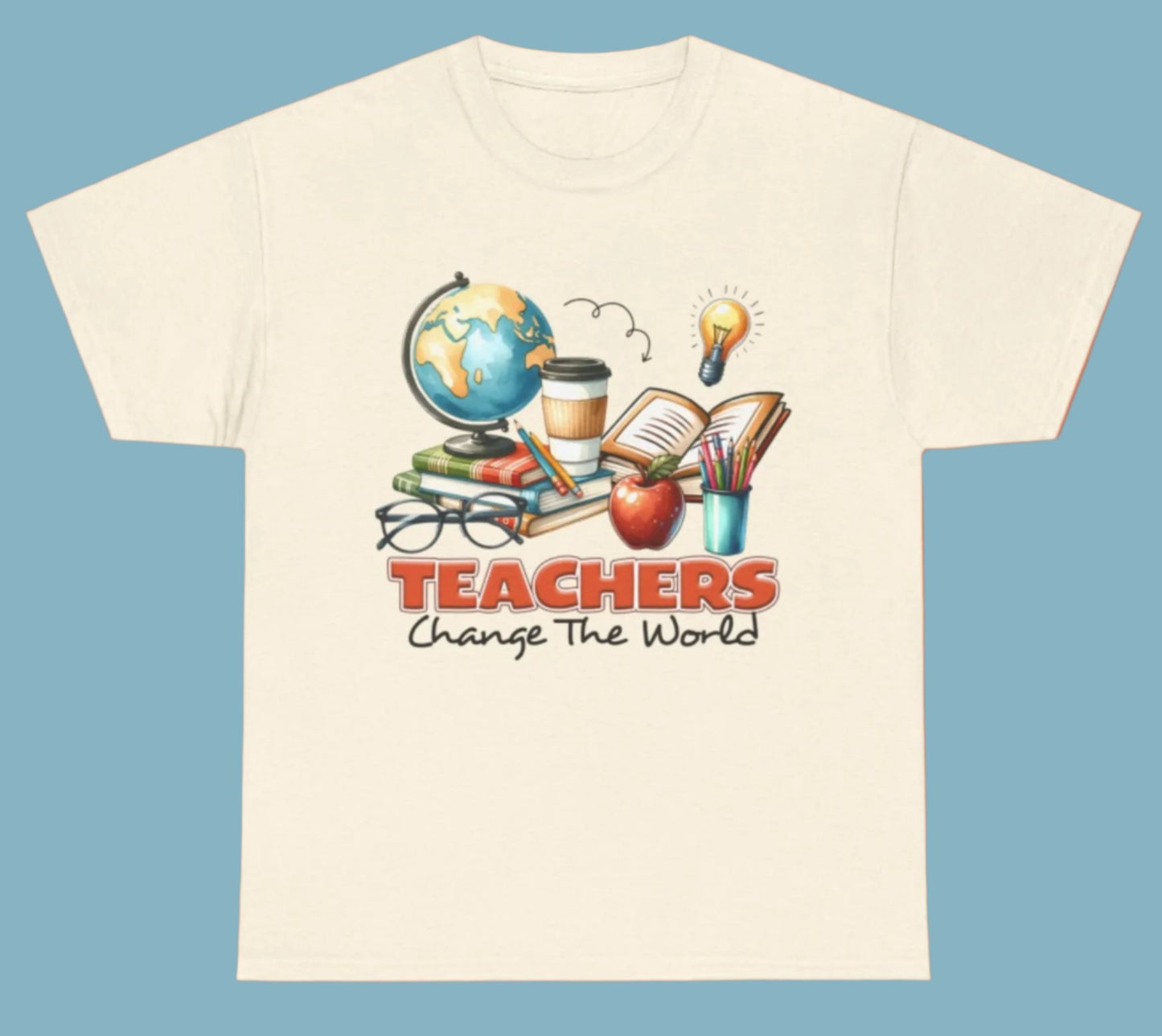 T-shirt, School, Teacher, Cotton Tee