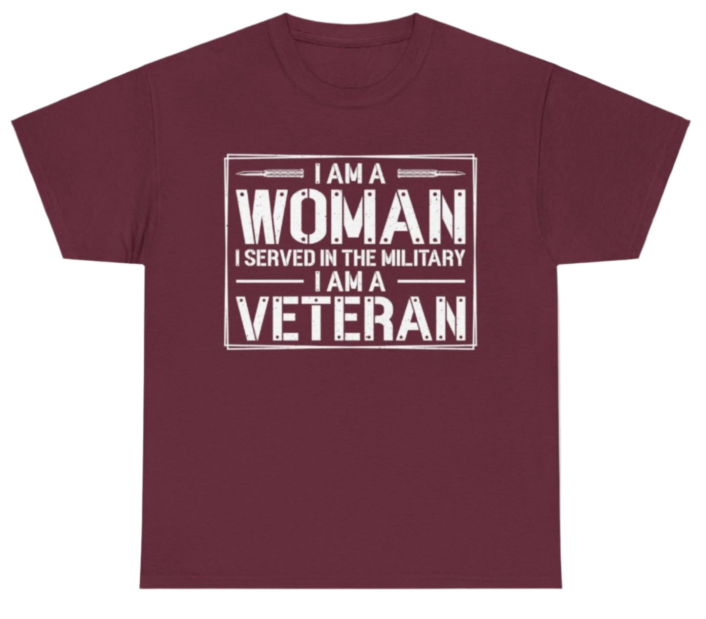 T-shirt, Woman Veteran, Cotton Tee