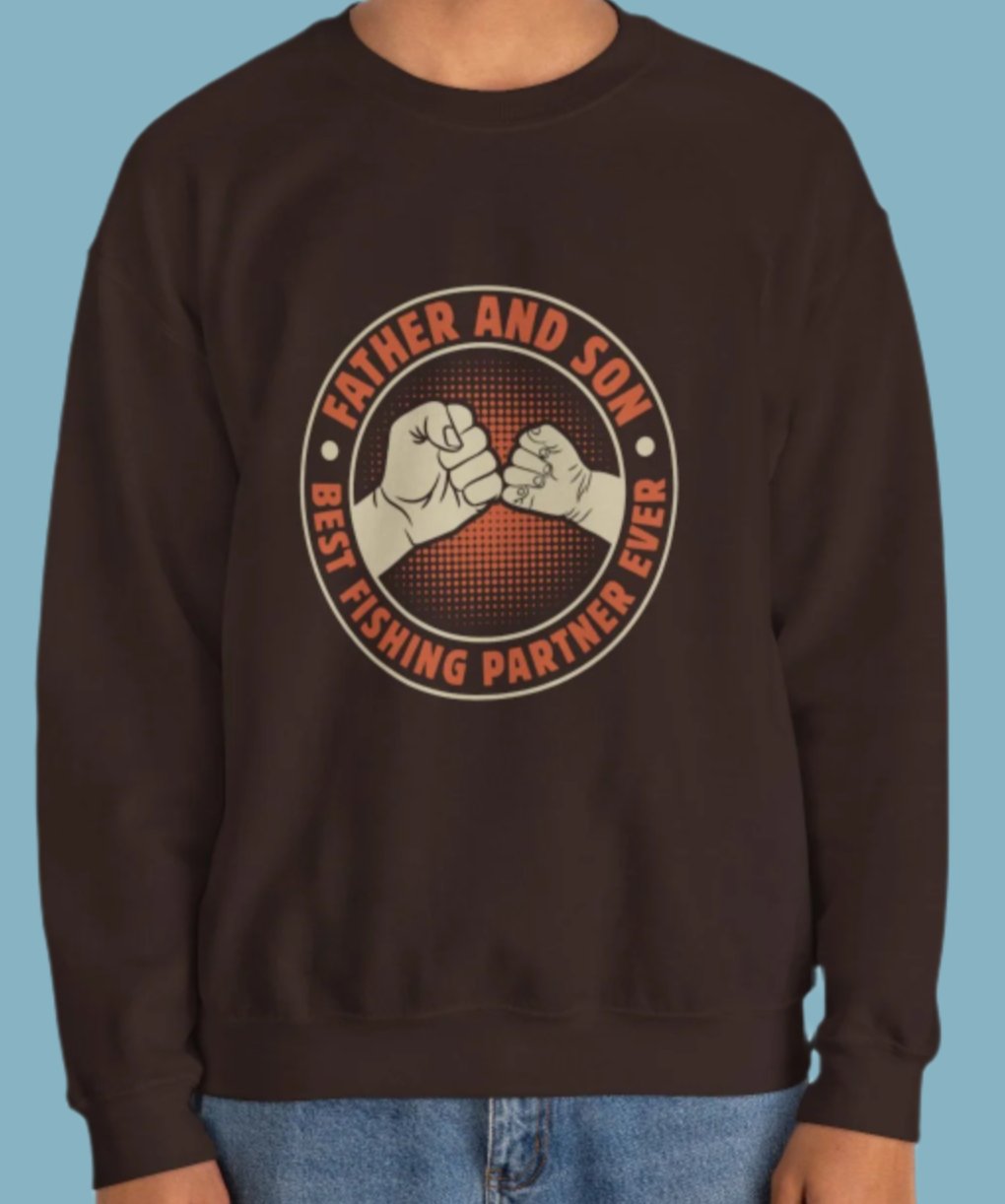 Sweater, Fishing, Crewneck, Sweatshirt