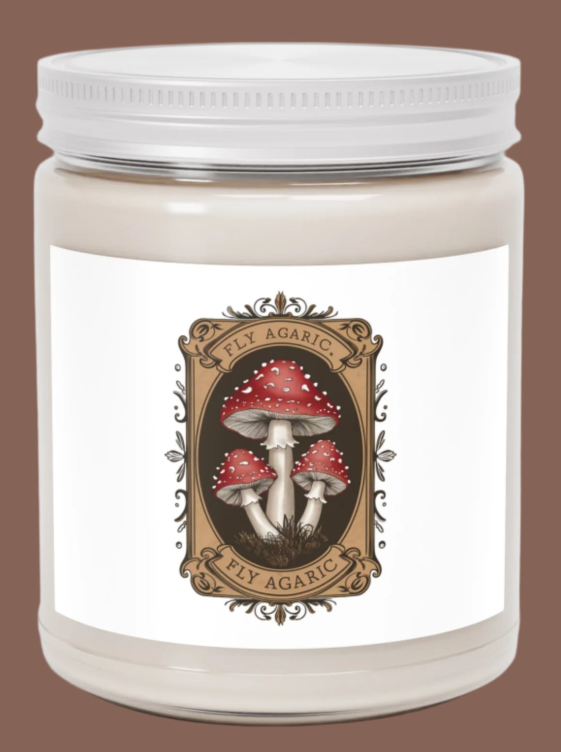 Candle, Jar, Mushrooms, Scented, Set