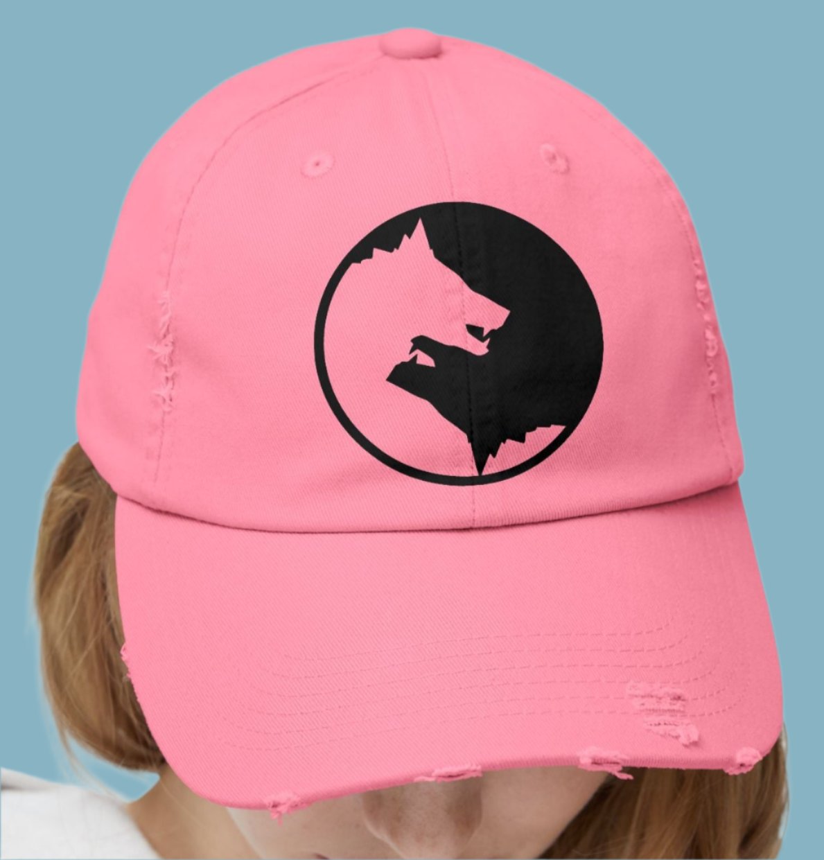 Hat, Wolf, Ying Yang, Cap