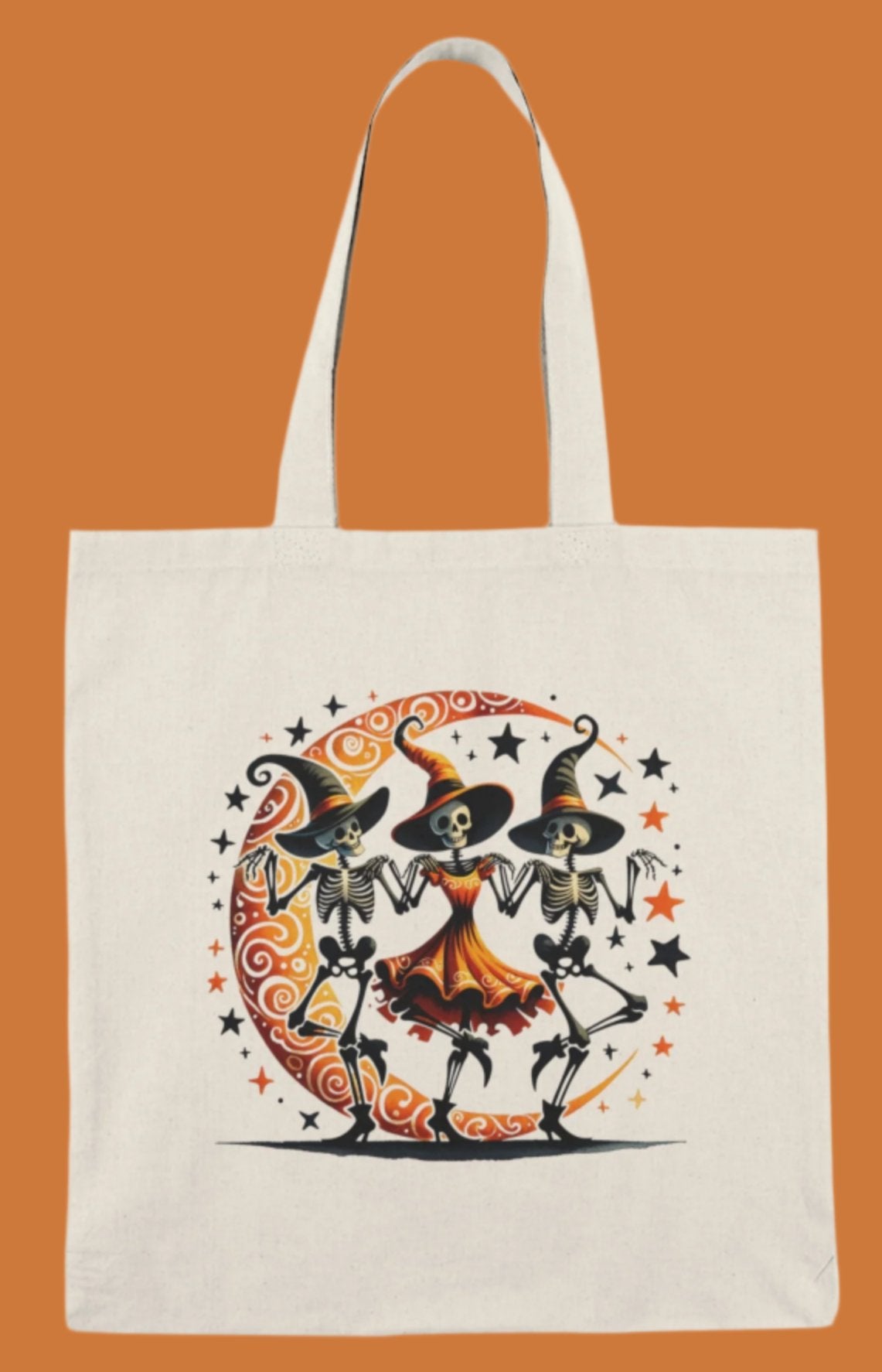 Tote, Hallowe'en, Canvas Bag, Natural, Shopping Bag