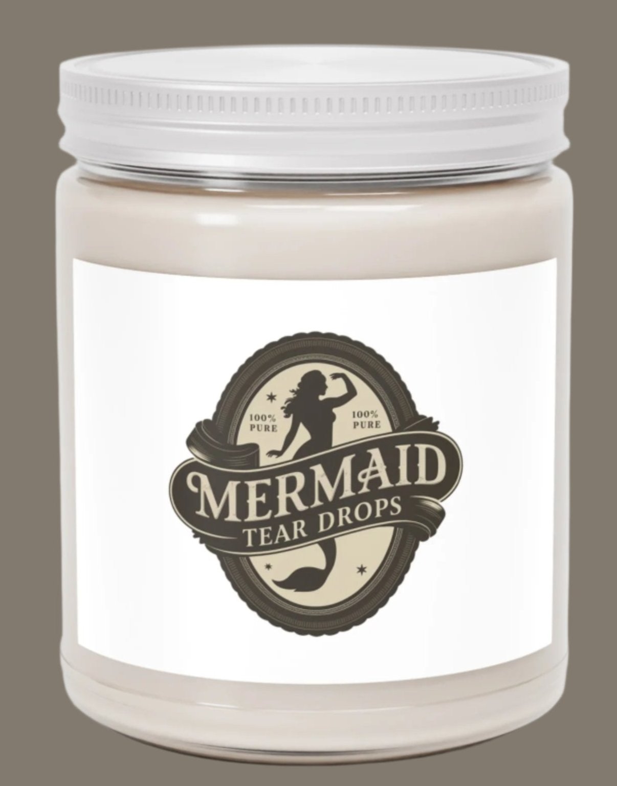 Candle, Jar, Mermaid Tear Drops, Scented, Set