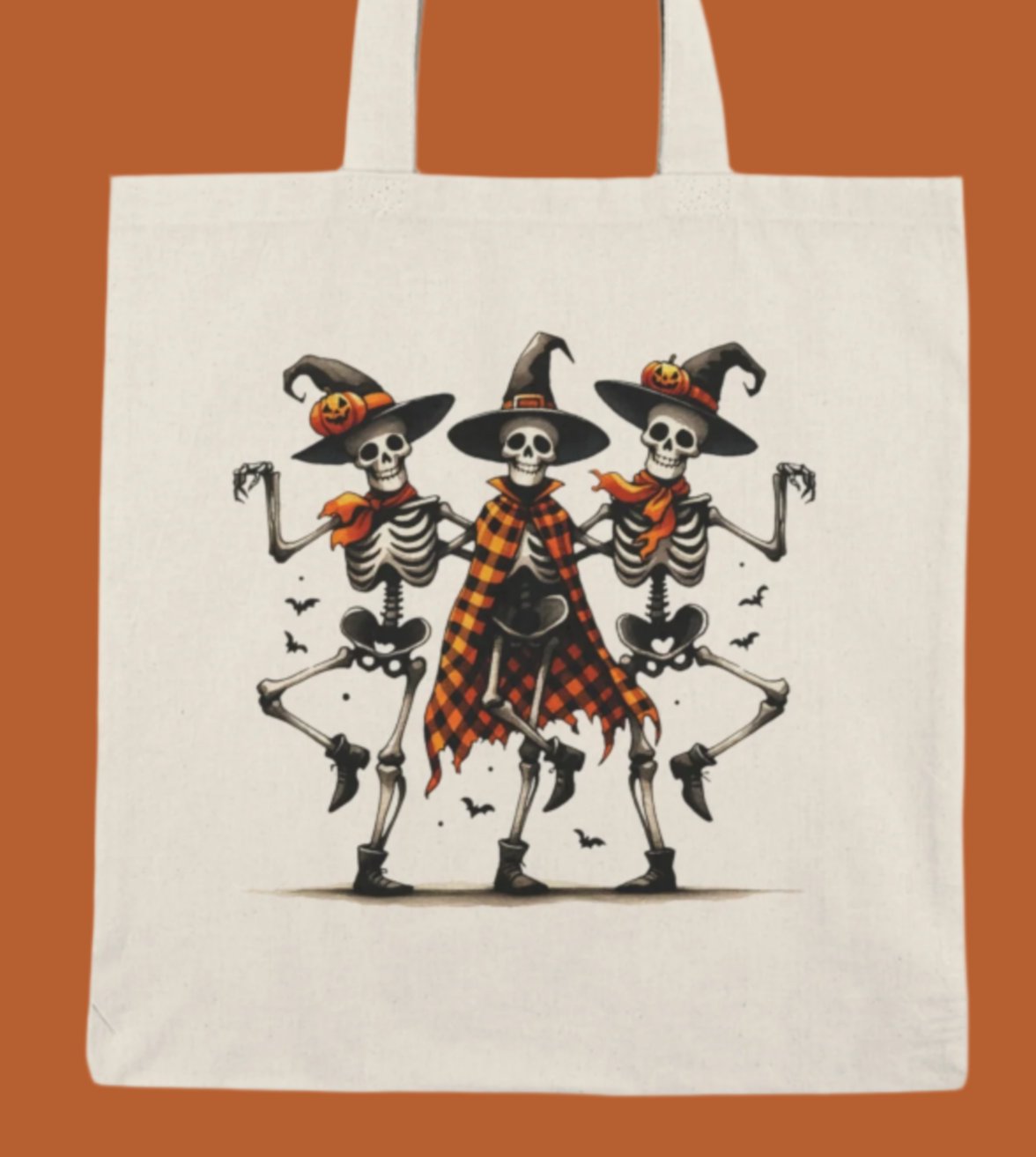 Tote, Hallowe'en, Canvas Bag, Natural, Shopping Bag
