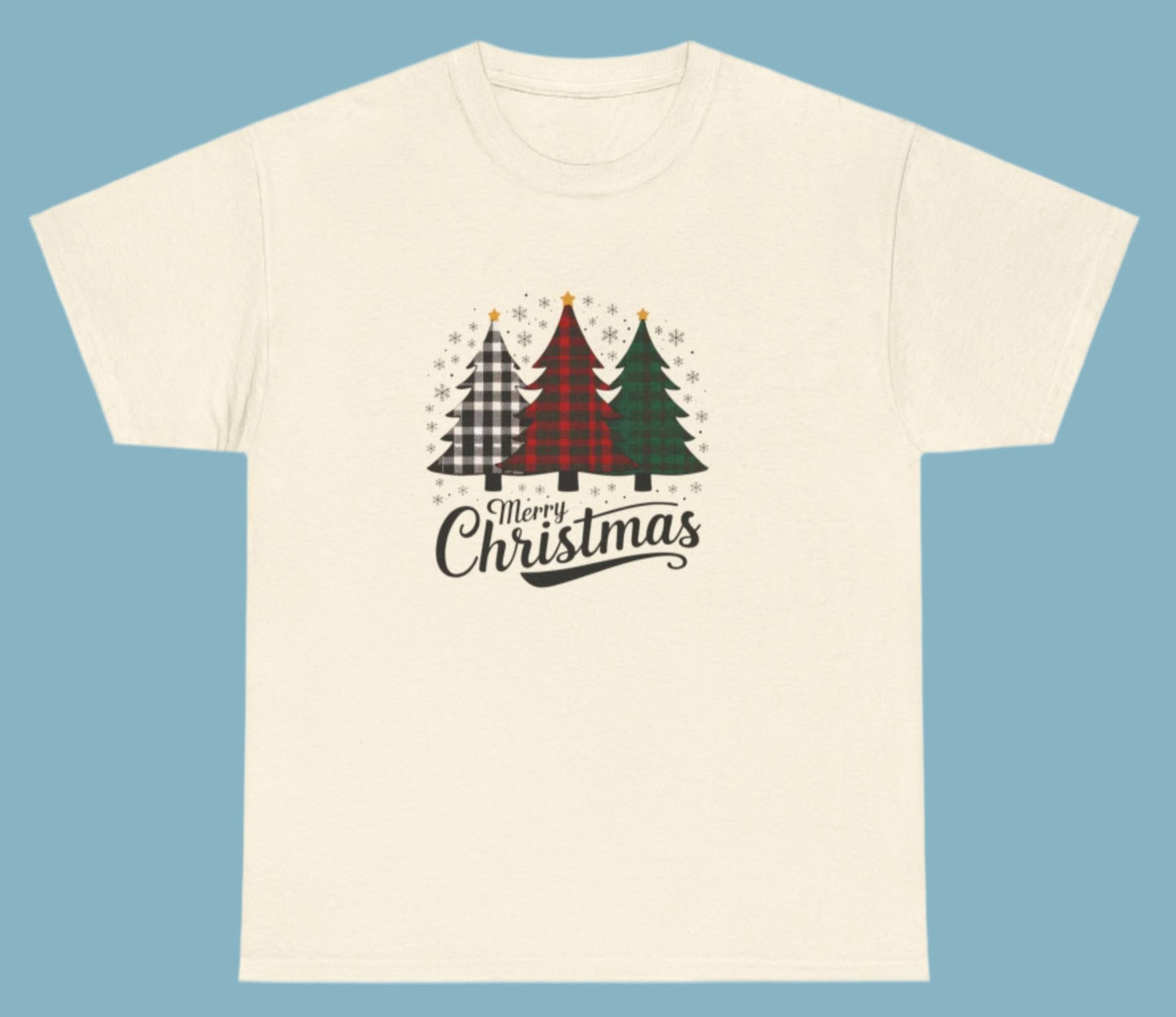 T-shirt, Christmas, Tree Trio,  Cotton Tee