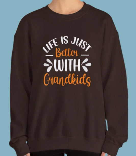 Sweater, Grandparents, Crewneck, Sweatshirt