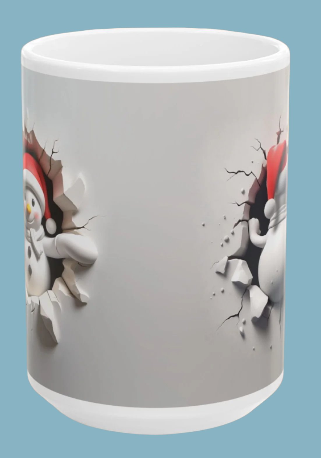 Coffee, Mug, Cup, Christmas, Snowman, Ceramic, (11oz, 15oz)