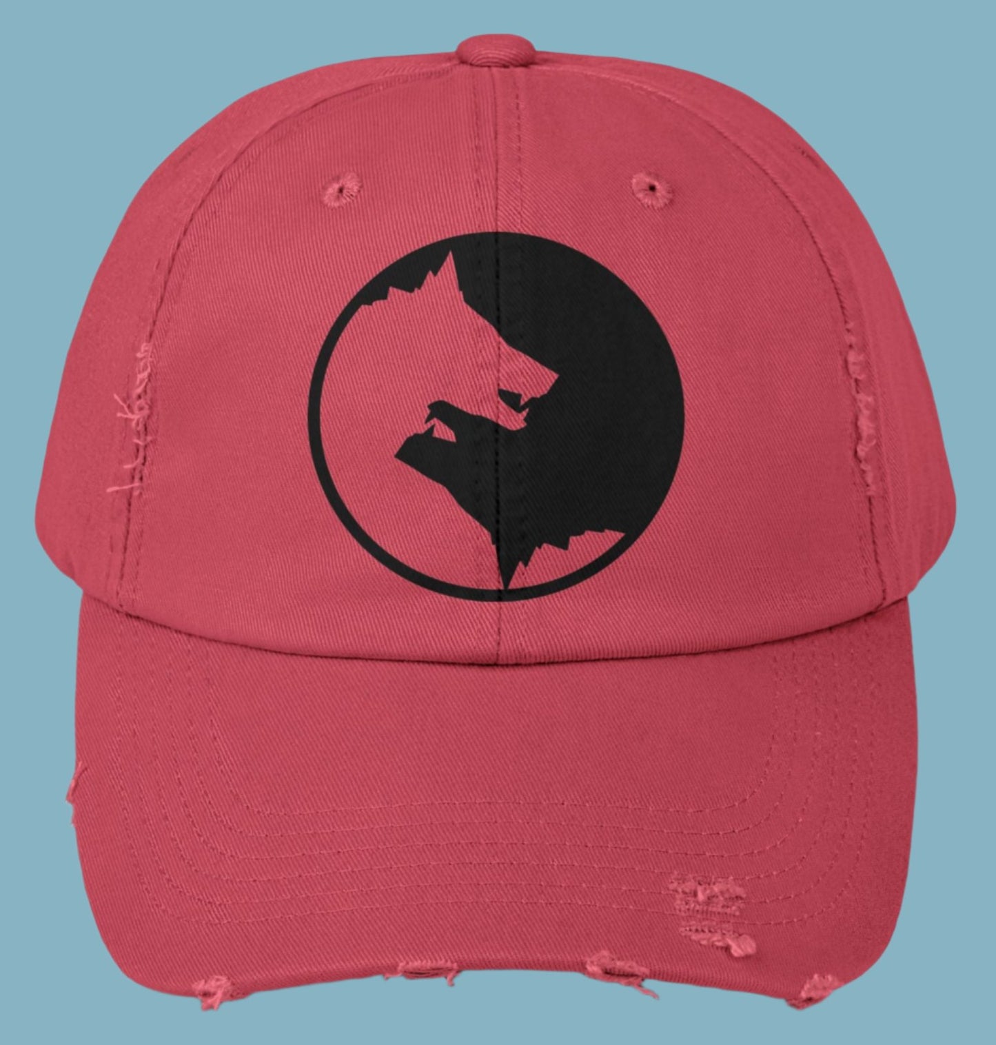 Hat, Wolf, Ying Yang, Cap