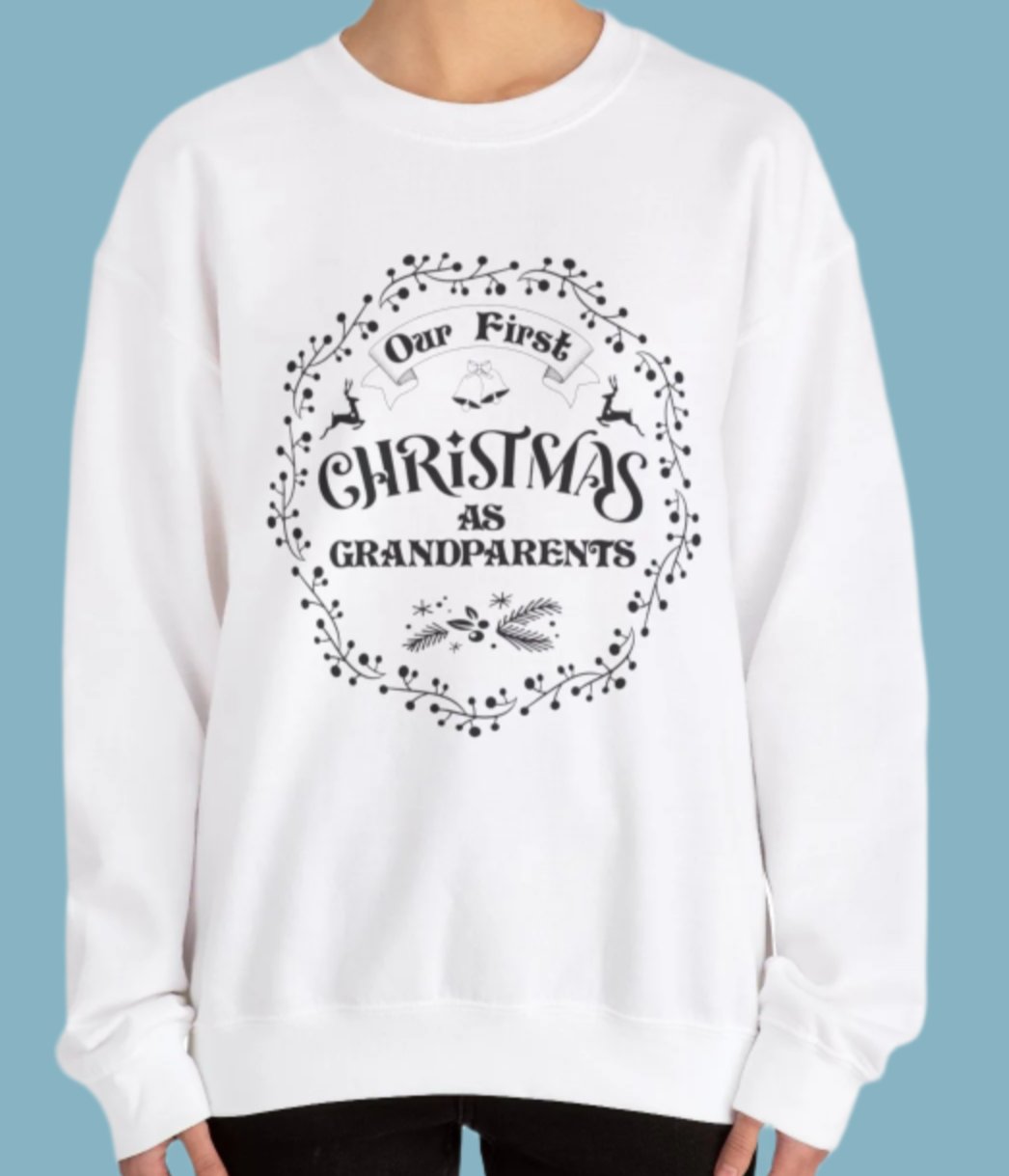 Sweater, Christmas, New Grandparents, Sweatshirt