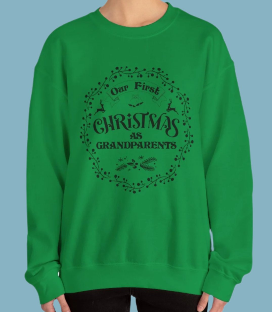 Sweater, Christmas, New Grandparents, Sweatshirt