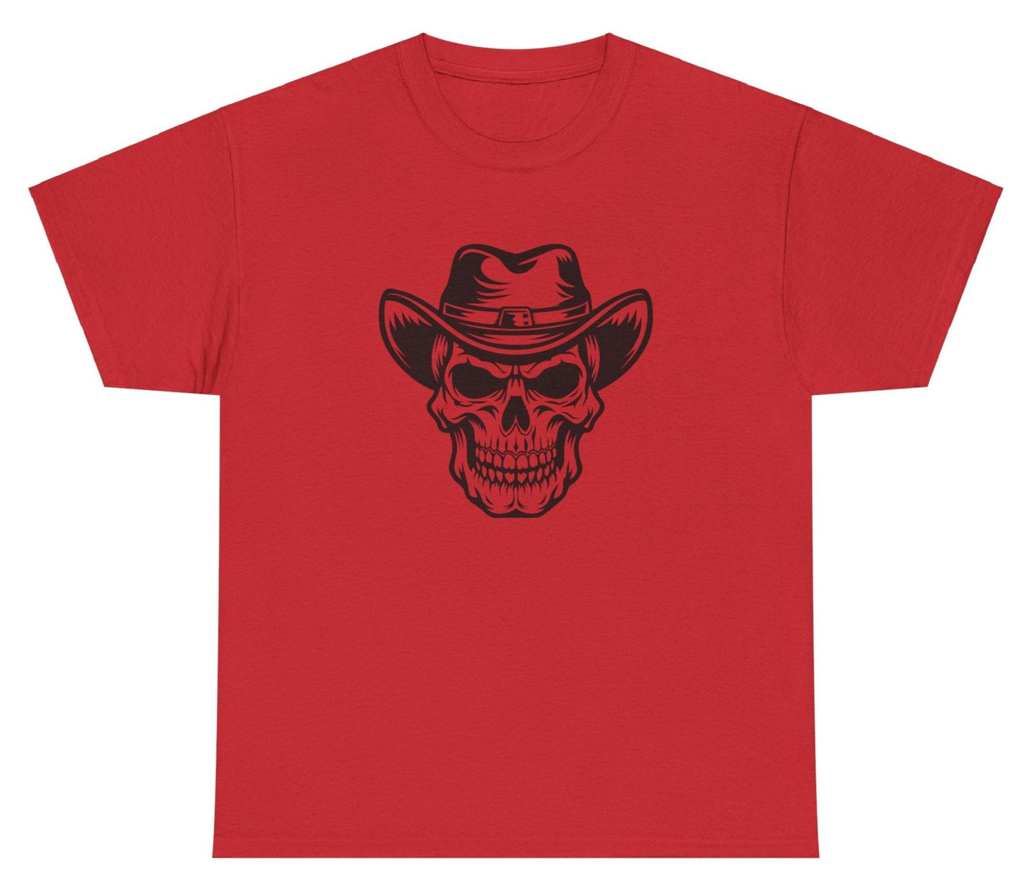 T-shirt, Skull With Hat, Cotton Tee