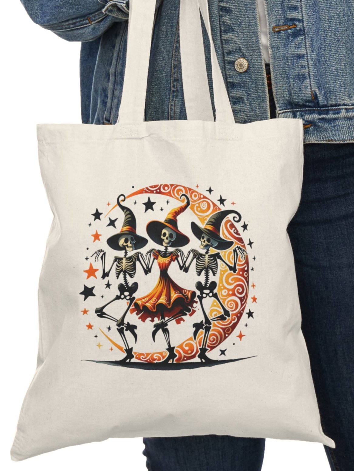 Tote, Hallowe'en, Canvas Bag, Natural, Shopping Bag